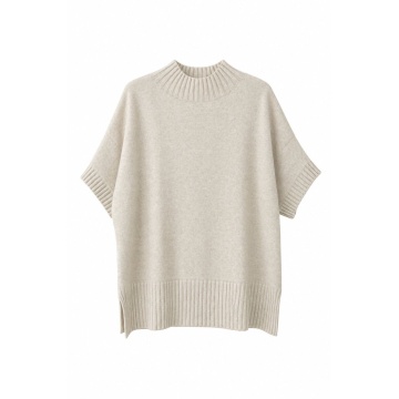 RG5342–Pulover Tricotat Ivory cu Guler Înalt – Soft Elegance - Img 3