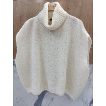 RG8195I–Pulover-Vestă Dolcevita Nuvola din Baby Alpaca & Lână – Made in Italy - Img 2