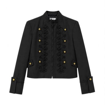 RG8812N Jachetă Officer Chic cu Galoane Decorative și Nasturi Aurii - Img 2