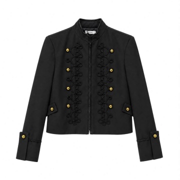 RG8812N Sacou Officer Chic cu Galoane Decorative și Nasturi Aurii - Img 2