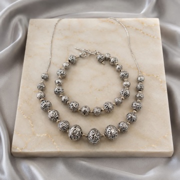 Set „Silver Filigree” – Argint 925 & Gold Filled NS52-BP29 - Img 1