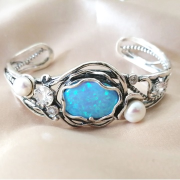 Bratara argint- B1220 opal - Img 3