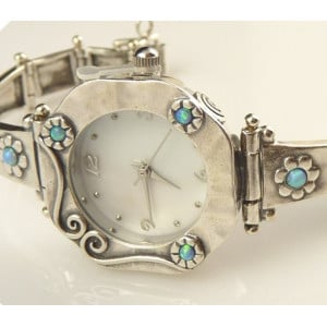 Ceas argint opal-W1536 - Img 3