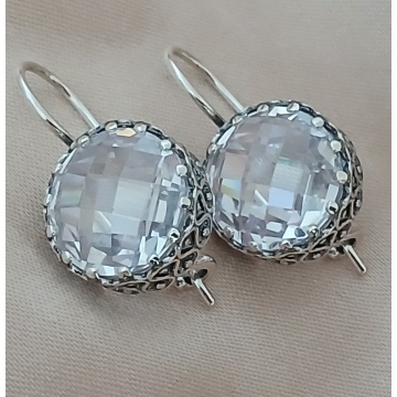 Cercei argint zircon E1766 - Img 5