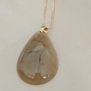 Colier Elegance Resin Drop Gold –RGAI32010-380