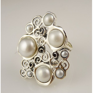 Inel argint perla R4170-1