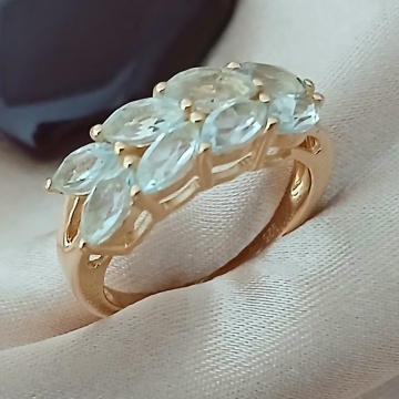 Inel Legend -argint placat cu aur -RGR018696 topaz - Img 2