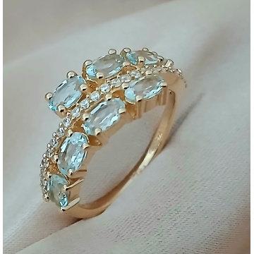 Inel Orea -argint placat cu aur topaz -RGR10710 - Img 2