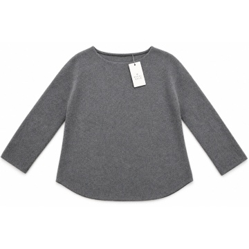 RG14711 Pulover Relaxed Sparkle din Tricot Fin – Gri - Img 2