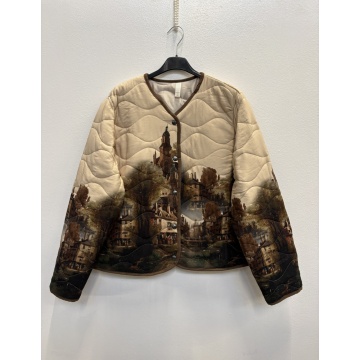 RG230083B–Jachetă Matlasată Artistic Landscape L–XL (EU 42–46) - Img 2