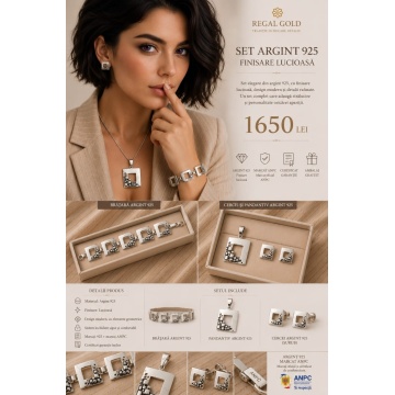 Set Argint 925 „Geometric Shine” SET1355 - Img 2