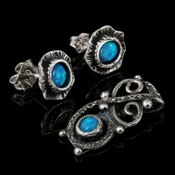 Set argint opal A21151-E2877