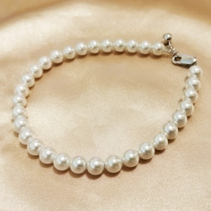 Bratara argint perle -B10113-B -Lungime 22cm