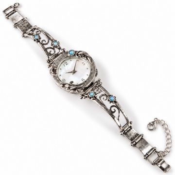 Ceas argint cu opal W3581-3 - Img 2
