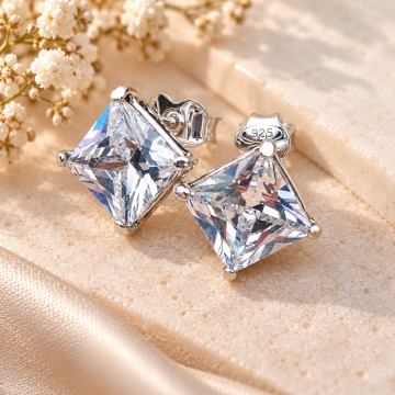 Cercei argint zircon E4376 - Img 3
