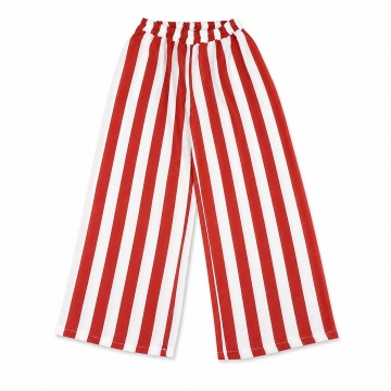 RG240 Pantaloni EU 42–46 (L–XXL) oversized din in și bumbac cu dungi roșii - Img 5