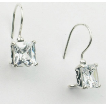Cercei argint zircon E4304 - Img 2