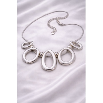 Colier „Silver Pebbles” – Chic Organic Statement RGAB22017-690 S