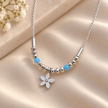 Colier argint cu opal -N856