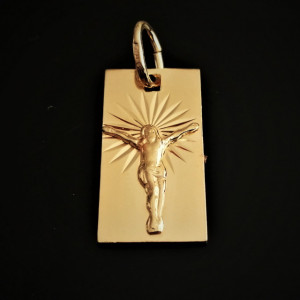 Cruciulita Tereza- argint placat cu aur -CNST0106AGCRI