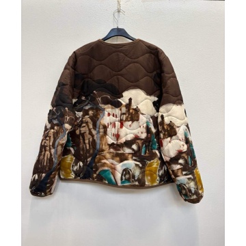 RG230083M–Jachetă Matlasată Artistic Landscape L–XL (EU 42–46) - Img 2