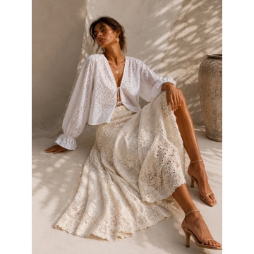 RG6071-2-2 –Bluză din Bumbac Broderie Anglaise – Pure Summer