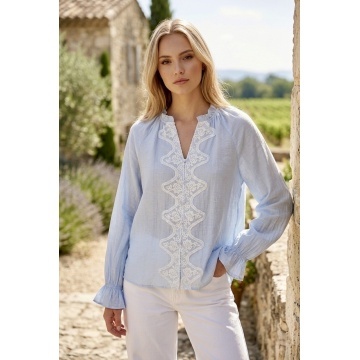 RG7057 Bluză Romantic Lace bleu - Img 4