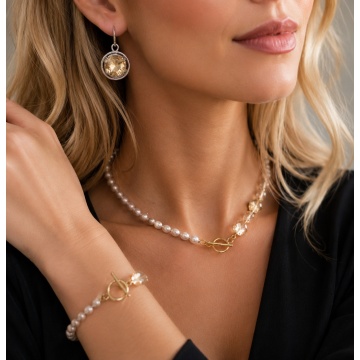 Set „Champagne Pearl Elegance” CELEST - Img 2