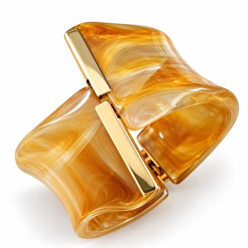 Brățară din rășină cu închidere cu arc RG5183 Caramel