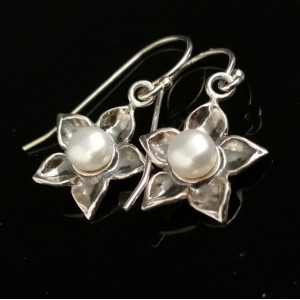 Cercei argint perla E6256