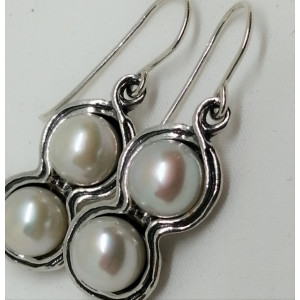 Cercei din argint cu perla E1997