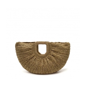 Geantă Black Raffia Tote RGPL644
