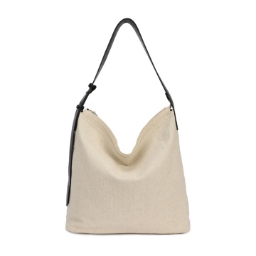 Geantă de umăr mare canvas natural – stil minimalist reglabil RGPH5542 N