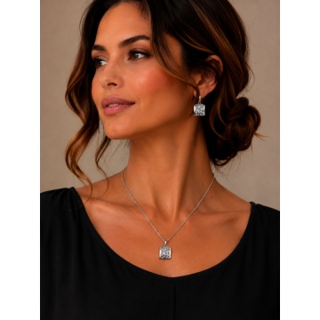 Pandantiv Brocart argint si aur 14k- 410743 - Img 3