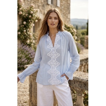 RG7057 Bluză Romantic Lace bleu