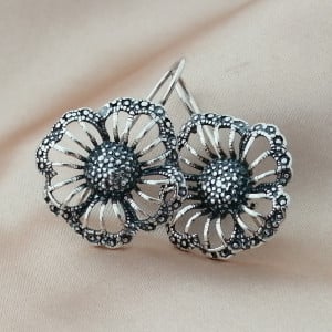 Cercei „Floare de Argint” E1488 - Img 1