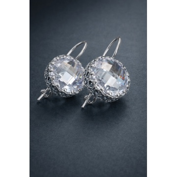Cercei argint zircon E1766 - Img 8
