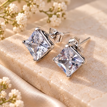 Cercei argint zircon E4376