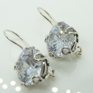 Cercei din argint cu zircon -E10979 - Img 4