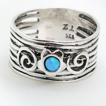 Inel argint opal R2483 - Img 3