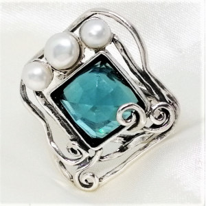 Inel argint R5471 - topaz
