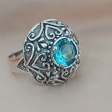 Inel argint topaz- R2718