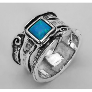 Inel argint vintage style cu OPAL R671 - Img 2