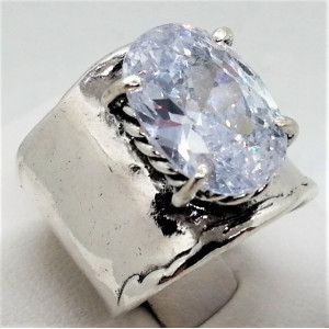 Inel argint zircon R9688