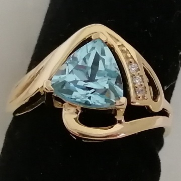 Inel Tessa -argint placat cu aur -RGR032984 TOPAZ - Img 6
