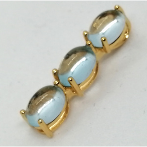 Pandantiv argint placat cu aur RGP15972 topaz - Img 2