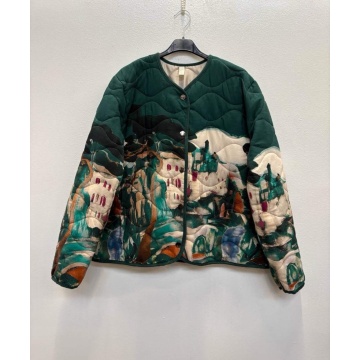RG230083V–Jachetă Matlasată Artistic Landscape L–XL (EU 42–46) - Img 2