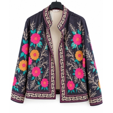 RG26586-27 Jachetă Velvet Art – Imprimeu Artistic, Efect Catifea | Made in Italy 40–46 (M–2XL) - Img 3