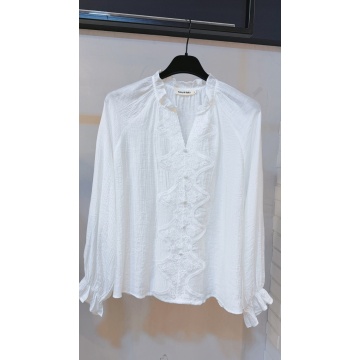 RG7057 Bluză Romantic Lace alba - Img 4
