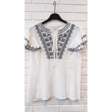 RGXF1165-5 Bluză boho croșetată din bumbac 100% – Dantelă ajurată - Img 2
